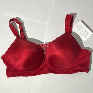 Jolee bra sz 38A NEW red molded seamless